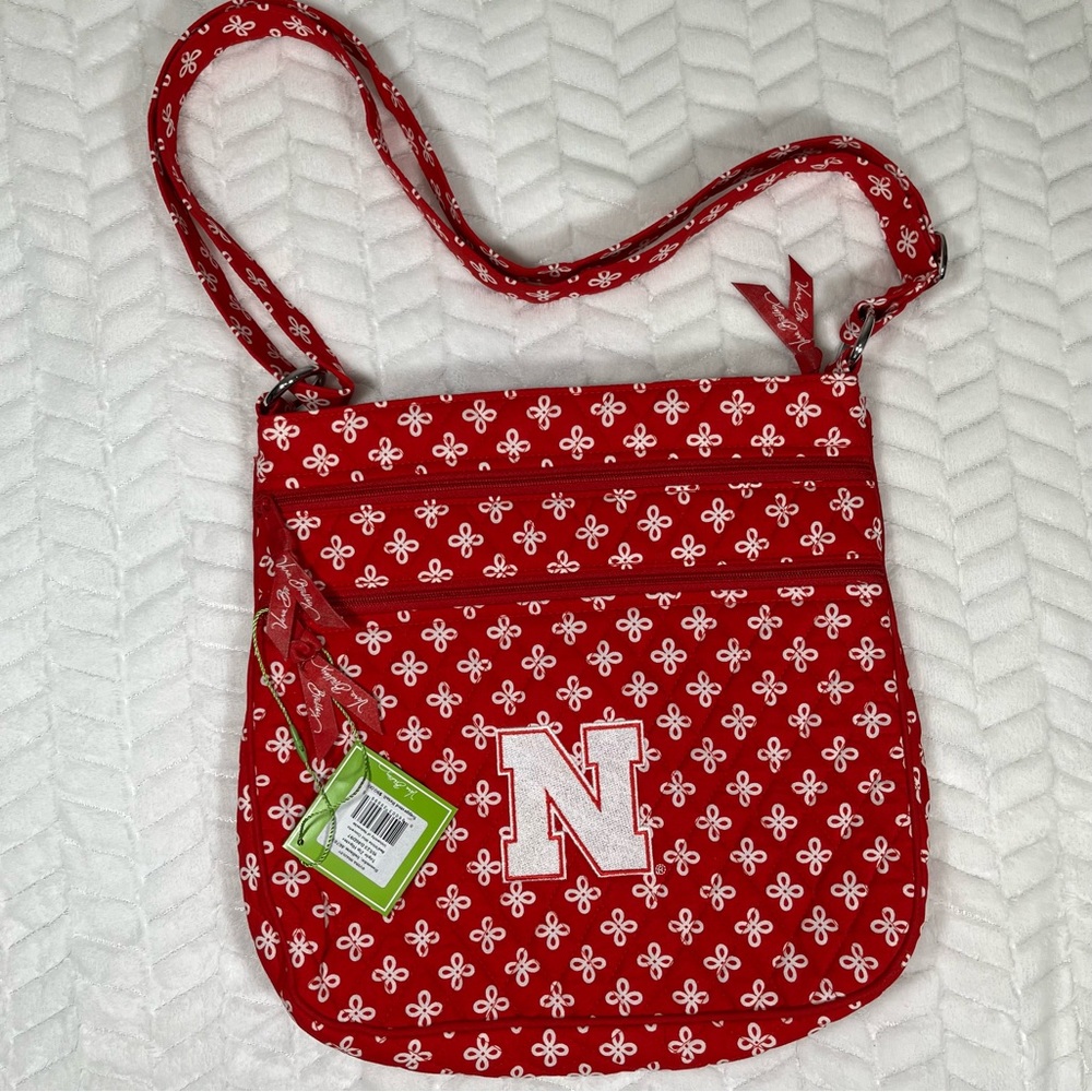 Vera Bradley | Red & White Mini Concerto Triple-Zip Hipster Crossbody Bag